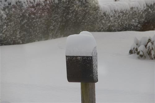 Snøen kom etter avisen